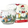 ARÔME Sviečka v skle a flower boxe, Christmas Scent 90g