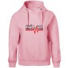 Cycling ekg - Oversized mikina dámská Moon - kratšia + širšia - S ( Ružová )
