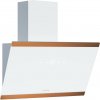 Klarstein FlashLine 60 digestor - 60 cm digestor, dotykový displej, 524 m³/h, energetická účinnosť A++, LED osvetlenie, tichý 34,5 dB, biely/medený, režim odsávania vzduchu a recirkulácie