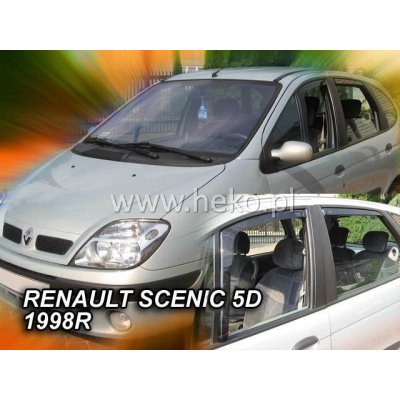 Deflektory na Renault Scenic, 5-dverová (+zadné), r.v.: 1996 - 2003