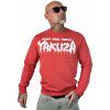 Yakuza mikina pánska bez kapucne FAILURE PB 23019 ribbon red Farba: červená, Veľkosť: 5XL