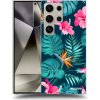 Picasee ULTIMATE CASE pro Samsung Galaxy S24 Ultra S928B 5G - Pink Monstera