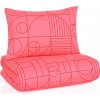 BedTex · Bavlnené posteľné obliečky Geo Sunset Coral - 100% bavlna Renforcé - 70 x 90 cm + 140 x 200 cm