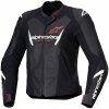 Bunda STELLA FASTER 3, ALPINESTARS (čierna/biela/červená fluo, veľ. 46)