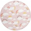Ružový prateľný detský koberec ø100 cm Rainbow World – Mila Home