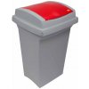 Odpadkový kôš na triedený odpad, červená, 50 l