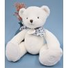 Doudou Plyšový medvídek bílý 25 cm