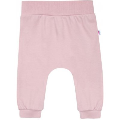 Dojčenské bavlnené tepláčky New Baby BrumBrum old pink 62 (3-6m)