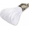 Vyšívacia priadza DMC Mouliné Light Effects - 1 ks E5200 White