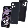 Kryt Bizon pre Motorola Edge 40 Neo, mäkké puzdro, čierne