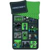 Disney Jerry Fabrics Bavlnené návliečky MINECRAFT Surival Bavlna 1x70x90,1x140x200 cm - možnosť úpravy rozmeru