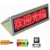 Stolový obojstranný LED panel 22 cm x 7,6 cm - červený