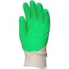 Pracovné ochranné rukavice máčané zelené latexové veľkosti 9 (odolné proti prerezaniu)*