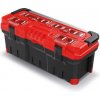 Kistenberg TITAN PLUS Plastový kufor na náradie, 752x300x304mm, červený KTIPA7530-4C
