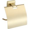 Mexen Arno, držiak na toaletný papier s krytom, zlatá matná, 7020733-55