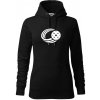 Florbal lopta - Mikina dámská Cape s kapucí - M ( Čierna )