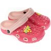 detské ružové gumené šľapky TINKY