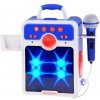 Hudobný reproduktor Boombox s mikrofónom, modrý