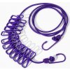Cestovná šnúra na bielizeň s štipcami – fialová (nastaviteľná) (SNU2)