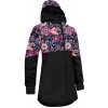 Unuo Unuo, Dievčenské softshellový kabát s fleecom Street, Čierna, Kúzelné kvety Veľkosť: 110/116