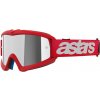 Brýle VISION YOUTH BLAZE, ALPINESTARS, dětské (červená, zrcadlové stříbrné plexi) 2025
