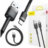 Baseus CATKLF-BG1 Cafule odolný nylonový USB/USB-C QC3.0 3A, 1m, černo-šedý