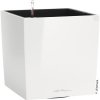 Samozavlažovací kvetináč Lechuza Cube 40 cm kompletný set lesklý biely