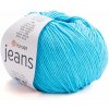 Pletacia priadza Jeans 50 g - (33) modrá azúrová