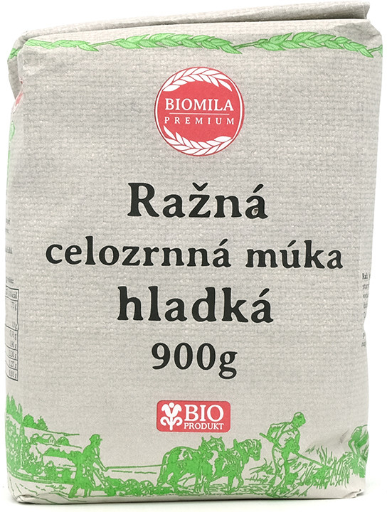 Biomila Ražná celozrnná múka hladká Bio 900g od 1,5 € - Heureka.sk