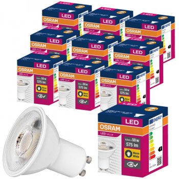 Osram 10x LED žiarovka GU10 6,9W = 50W 575lm 2700K Teplá biela 120° od 18 €  - Heureka.sk