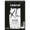 Canson XL Dessin Noir Skicák v krúžkovej väzbe A5, 150g, 20 listov