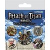 Pyramid International Sada odznakov Attack on Titan S3