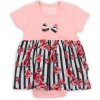 Sukňa s krátkym rukávom pre dievčatko, ružová, Nicol, veľ. 56