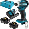 Makita DTD172RTJ Aku rázový šroubovák 1/4'' Li-ion LXT 18V/5,0Ah, Makpac