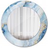 Okrúhle zrkadlo s potlačou Modré mramorové zlato fi 50 cm