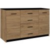 | Komoda TAYLER dub craft/čierna | MT0026