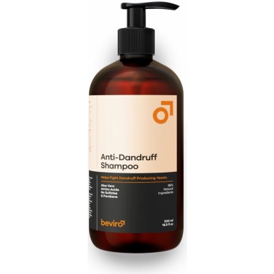 Prírodný šampón pre mužov proti lupinám Beviro Anti-Dandruff Shampoo - 500 ml (BV319)