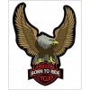 Nášivka orol Motor cycles veľkosť: veľký, nápis: Born to Ride
