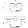 Sada brzdových platničiek kotúčovej brzdy BREMBO P 06 039
