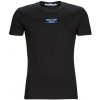 Calvin Klein Jeans Tričká s krátkym rukávom TRANSPARENT STRIPE LOGO TEE Čierna