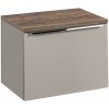 Comad Santa Fe Taupe skrinka s pracovnou doskou 60x46x46 cm závesná kúpeľňová skrinka pod umývadlo sivá SET-SFT B 60CM