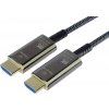 PremiumCord Ultra High Speed HDMI 2.1 optický fiber kabel 8K@60Hz,zlacené 50m (kphdm21t50)
