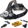 MOCNÁ Čelová Baterka LED cree xm-l t6 2 xpe.