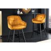 Barová stolička Euphoria 43687 Zamat - Žltá