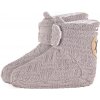 Little Angel DITA papučky podšité Outlast šedá/pruh bielo-šedý melír