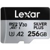 Lexar Paměťová karta Professional Silver Plus MicroSDXC 256 GB třída 10 UHS-I/U3 A2 V30 (LMSSIPL256G-BNANG)