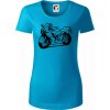 Športová motorka - Dámske tričko z organickej bavlny Origin (GOTS) - L ( Svetlý tyrkys )