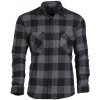 Flanelová košeľa Mil-Tec sivo-čierna L