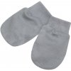 Baby Service Rukavičky pre novorodencov bavlnené úplet Baby service Šedé