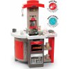 Kuchynka skladacia elektronická Tefal Opencook Bubble Smoby červená so zvukom magickým bublaním a kávovarom a 24 doplnkov